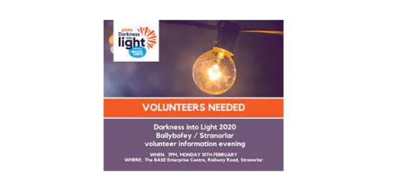 Volunteers sought for Darkness Into Light event in Ballybofey-Stranorlar