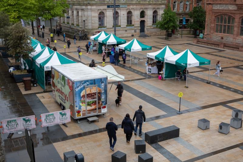 Derry's Walled City Market returning to Guildhall Square next month