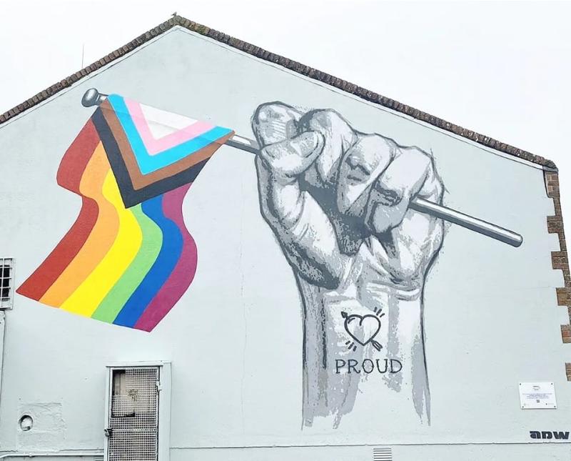 Gay pride mural officially unveiled in Laois town Ireland Live