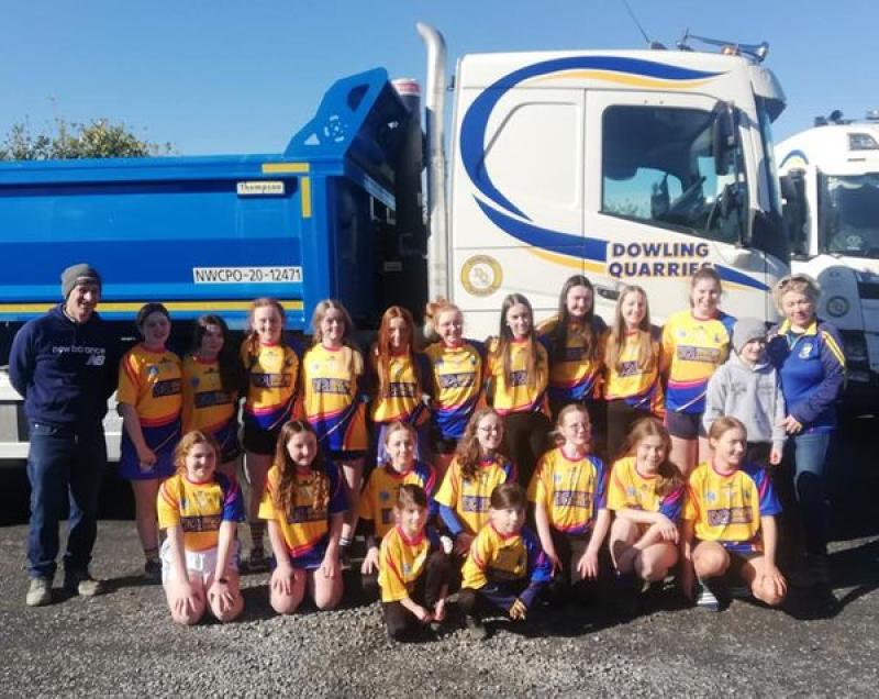 St Lazarians Abbeyleix welcome new sponsor for U14 Camogie team