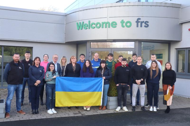 Tipperary FRS Network team  involved in  €20,000 donation to Ukraine