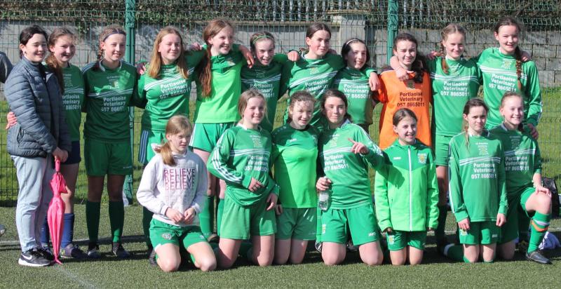 Portlaoise AFC under 14 girls advance to quarter finals of SFAI cup