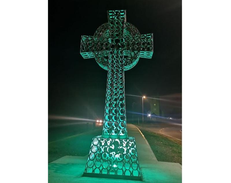 Celtic Cross provides a new landmark for the Newtowncunningham arean
