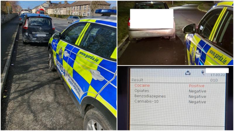 Garda&iacute; in Midlands arrest driver under influence of cocaine on St Patrick's Day