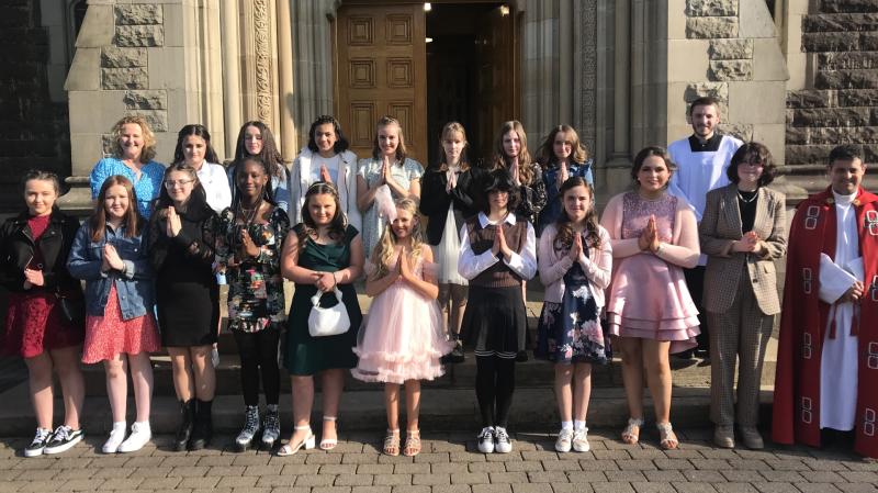 Confirmations at  Scoil Mhuire gan Sm&aacute;l, Letterkenny 