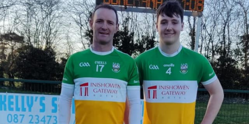 Buncrana player makes debut alongside father for win over Convoy 