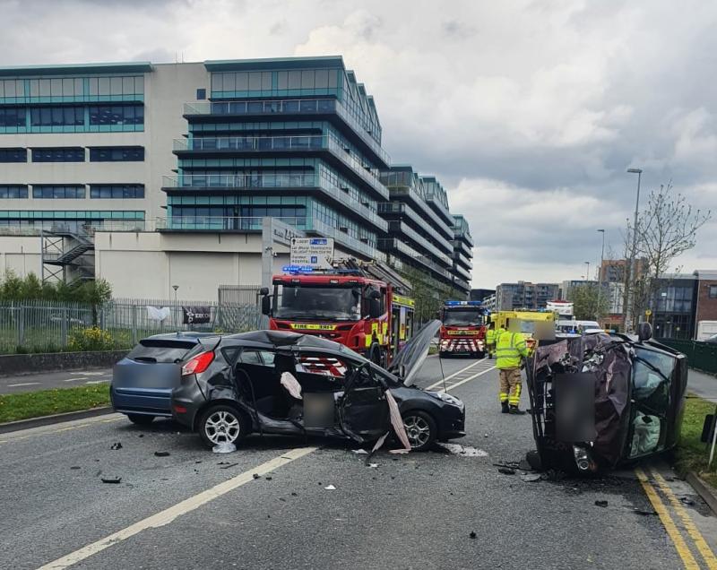 Threecar collision blocked busy route between parts of Kildare and Tallaght yesterday Ireland
