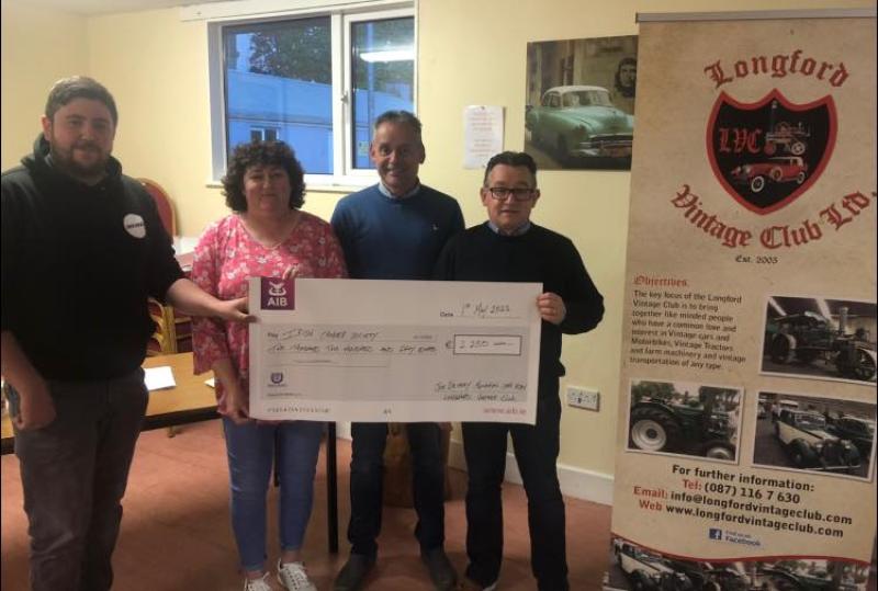 Longford Vintage Club car run in memory of Joe Devery raises €2,250 for Irish Cancer Society