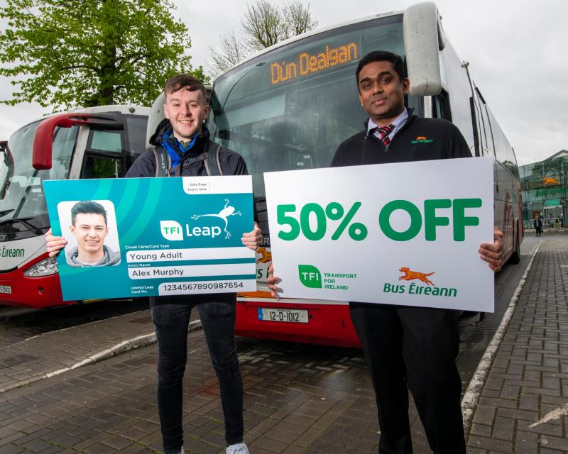 Town travel fares halved for young people in Dundalk and Drogheda 