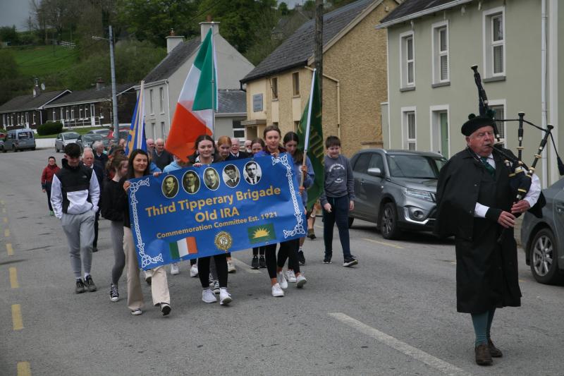 The parade in full swing at Hollyford