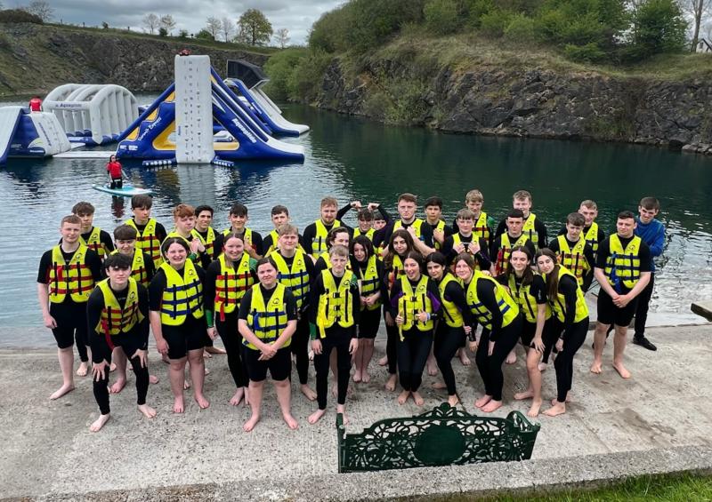 Coláiste Mhuire's TY students visit Ballyhass Adventure Centre