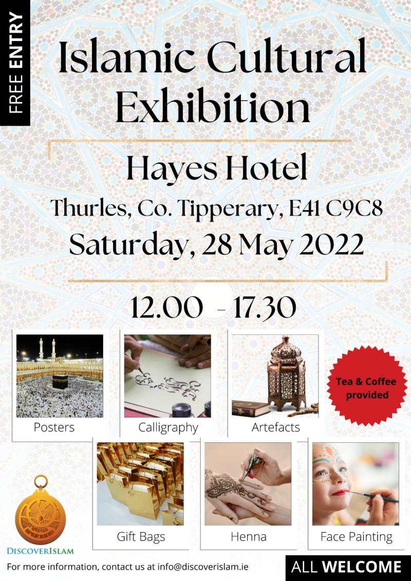 Discover Islam is hosting an Islamic cultural exhibition in Thurles this weekend