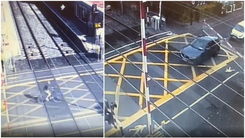 WATCH: Terrifying near misses at railway crossings as Irish Rail issues warning