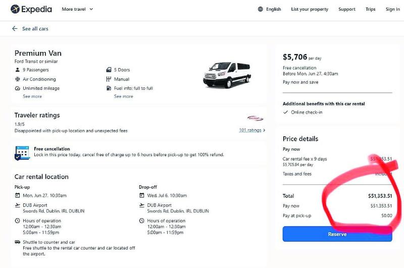Cheaper to hire a helicopter than rent a vehicle