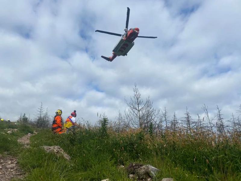 North Louth: Injured hiker airlifted off Cooley mountains 
