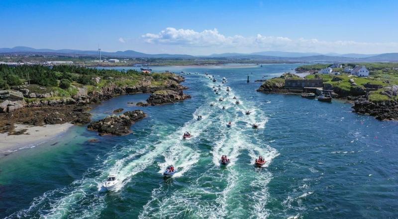 Float for Hope Boat Run from Burtonport Pier to Arranmore