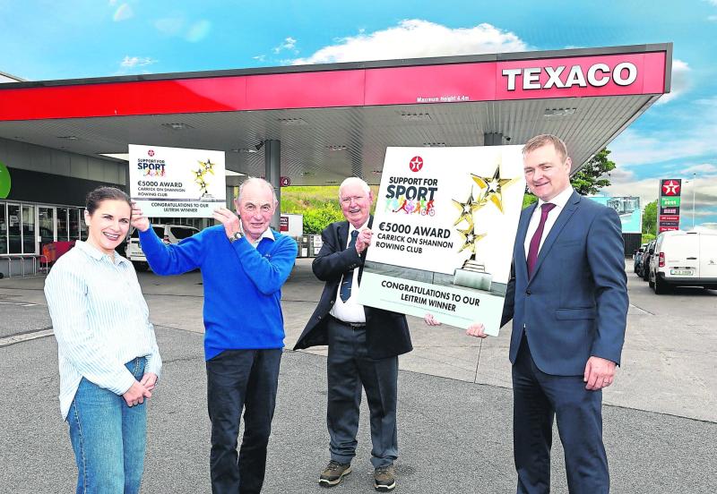 Carrick-on-Shannon Rowing Club receives 'Texaco Support for Sport' funding 