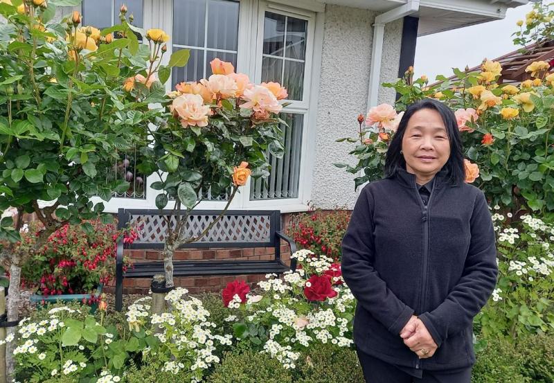 Helping charity by opening her blooming, beautiful garden to the public 
