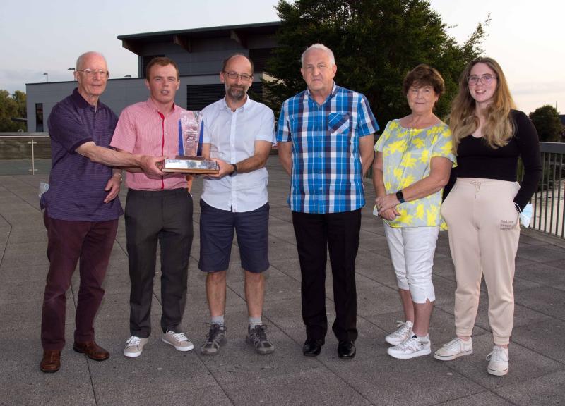 : Last year's winner of the award which was  Bookworm. L-R :  John Lanigan, Tommy Barrett, John Butler (  Bookworm), Martin Quinn, Phil Ryan and Amy Ryan Fogarty.