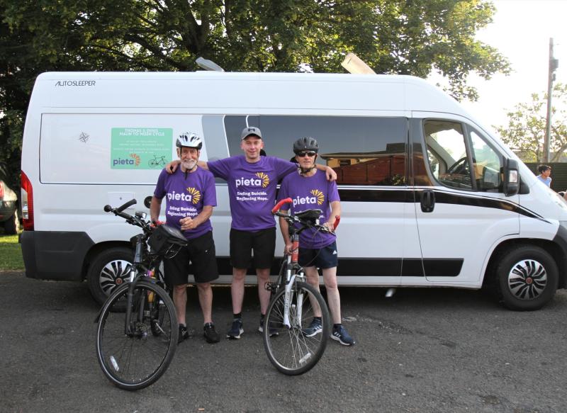 Cyclists to journey  from Malin to Mizen Head in aid of Pieta House