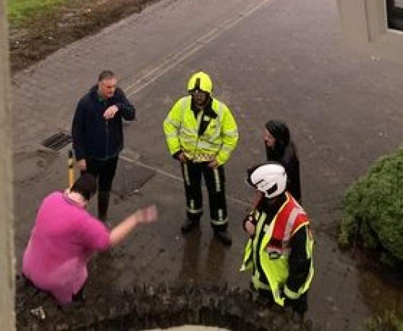 Heavy rainfall causing flooding havoc in Inishowen