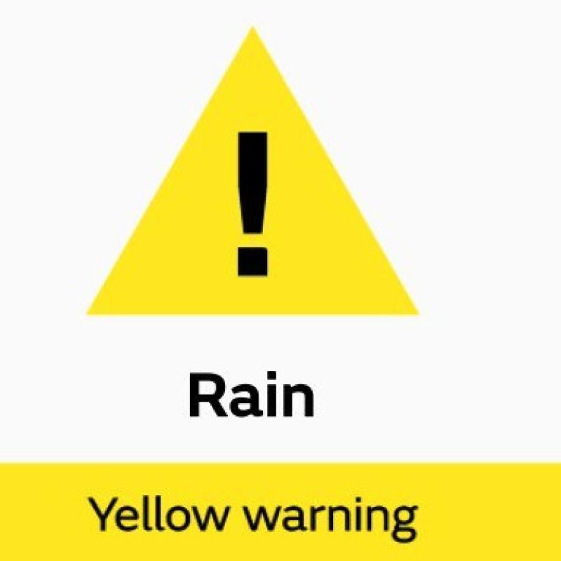 WARNING: Rain warning comes into place for Kilkenny later today