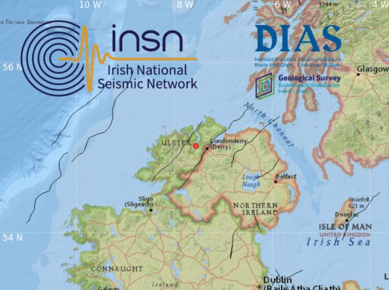 Small earthquake takes place overnight in outskirts of Letterkenny