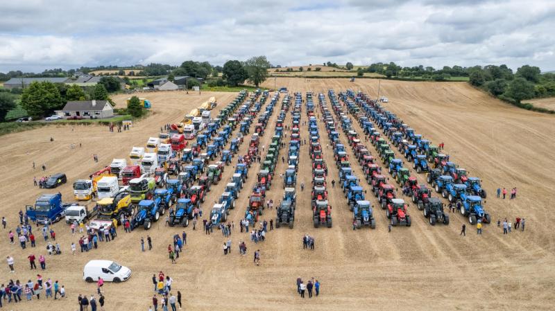 Hugh turnout as tractor run raises €12,500 for  Donaghmore NS