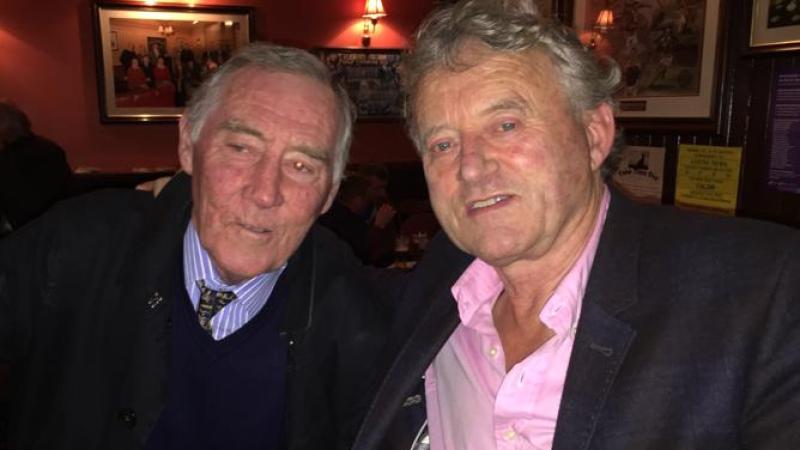 Seamus (right) is pictrued with Tom Quinlan, Castletown House, Moyne  - two great friends who passed away just 14 days apart.