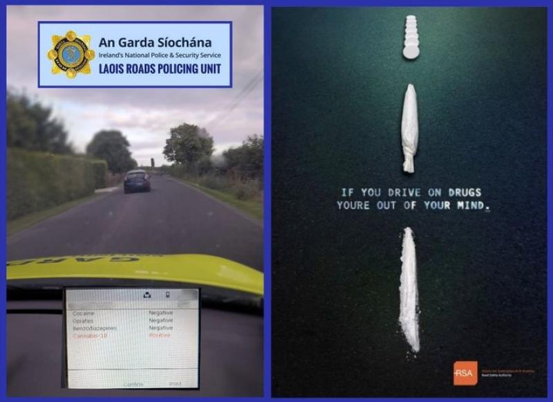 Suspected drug driver arrested near Portlaoise