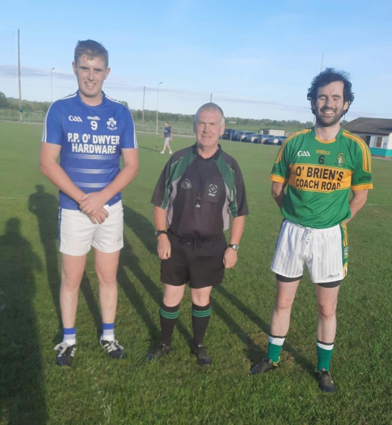 Liam Og O'Dwyer (Eire Og), Richie O'Connor (Referee), John Hennessy (Snr.) (Aherlow) - Photo John O'Shea