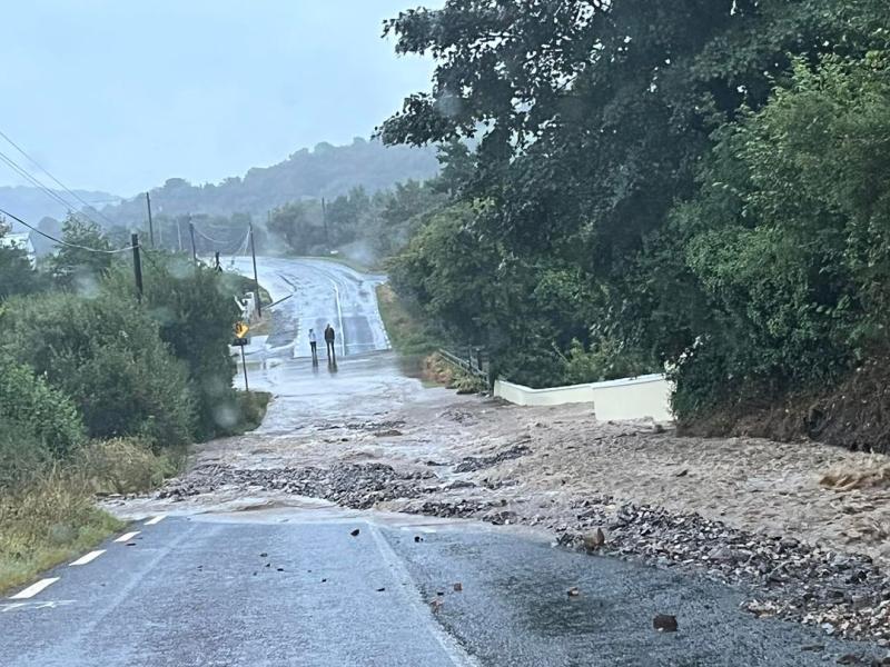 Road reopens after overnight flooding 