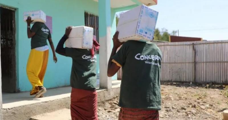 Concern collection today in the Twin Towns