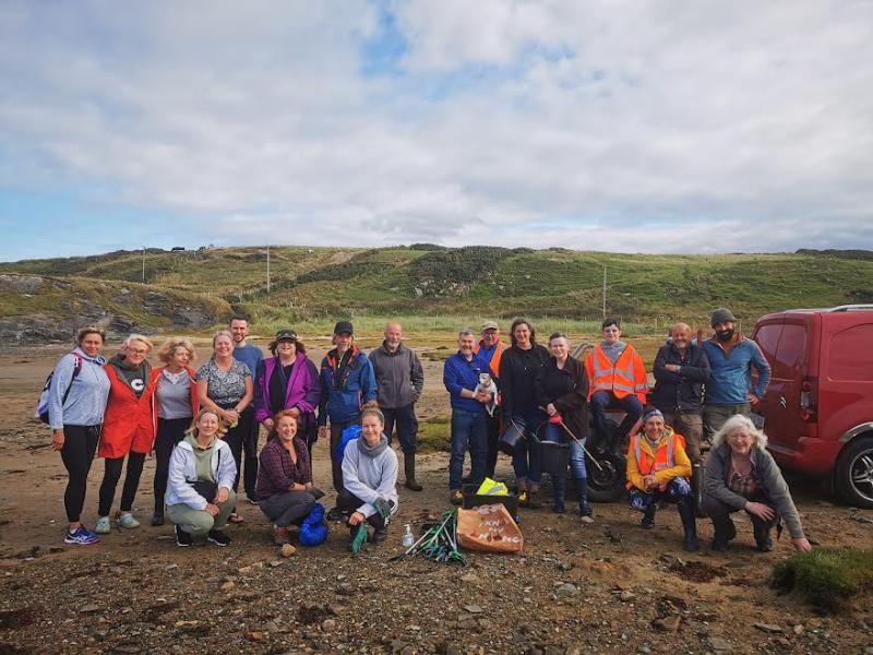 Donegal groups lift an estimated 1.8 tonnes of litter from local beaches last weekend