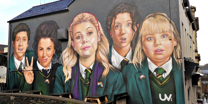 Creators of Derry Girls mural to host street art workshops in Buncrana