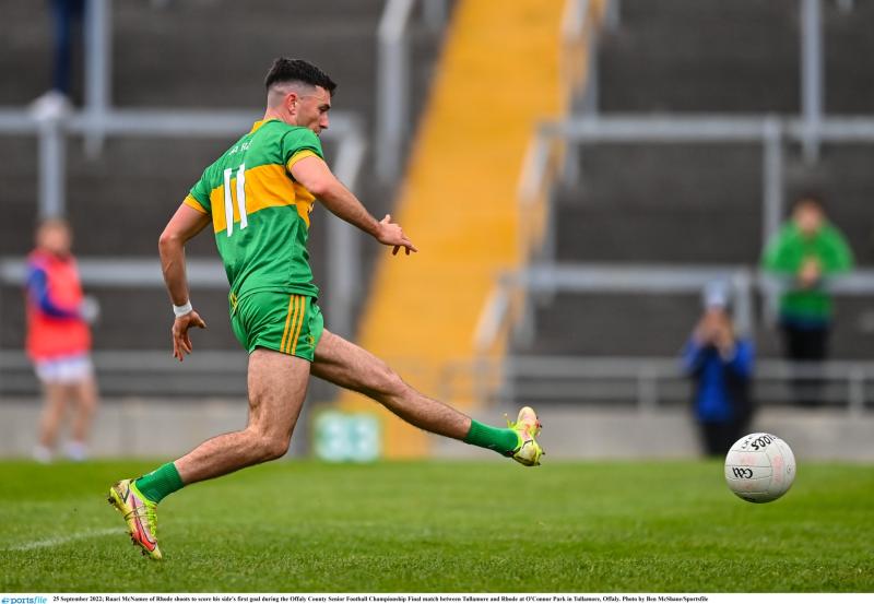 Ruari McNamee goal decisive as Rhode deny Tullamore two in a row with sensational win