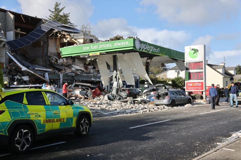 Number of people injured after explosion at Donegal service station