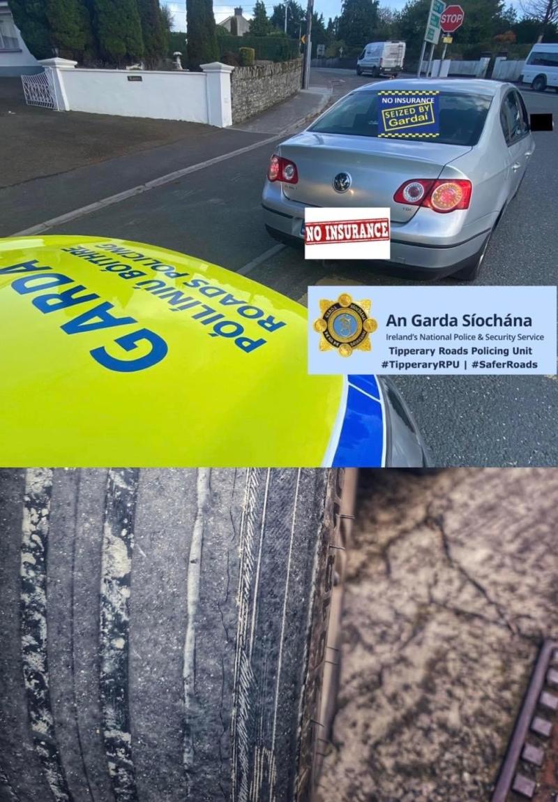 Gardaí seize car in Roscrea and two drivers facing prosecution 