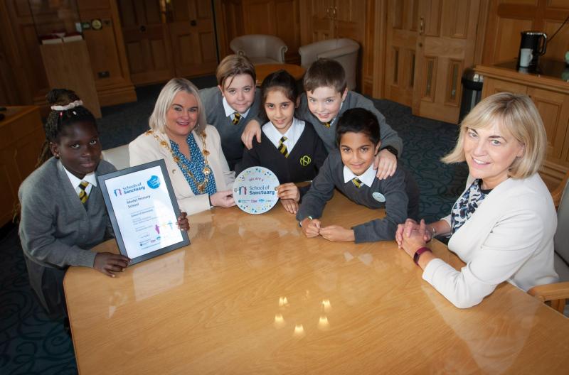 ‘School of Sanctuary’ award kickstarts 160th celebrations for Derry's Model PS