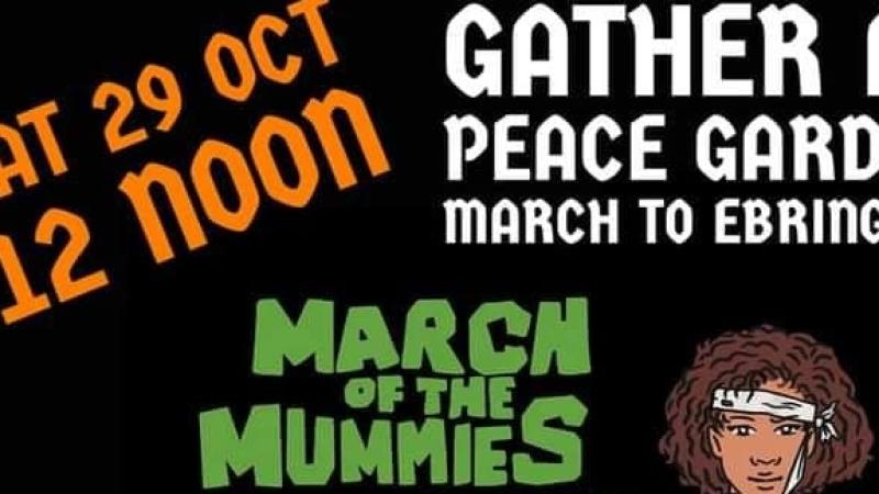 'March of the Mummies' for women's rights.