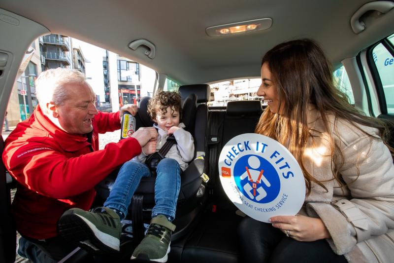 Get you kid's car seat fitted for free in Laois