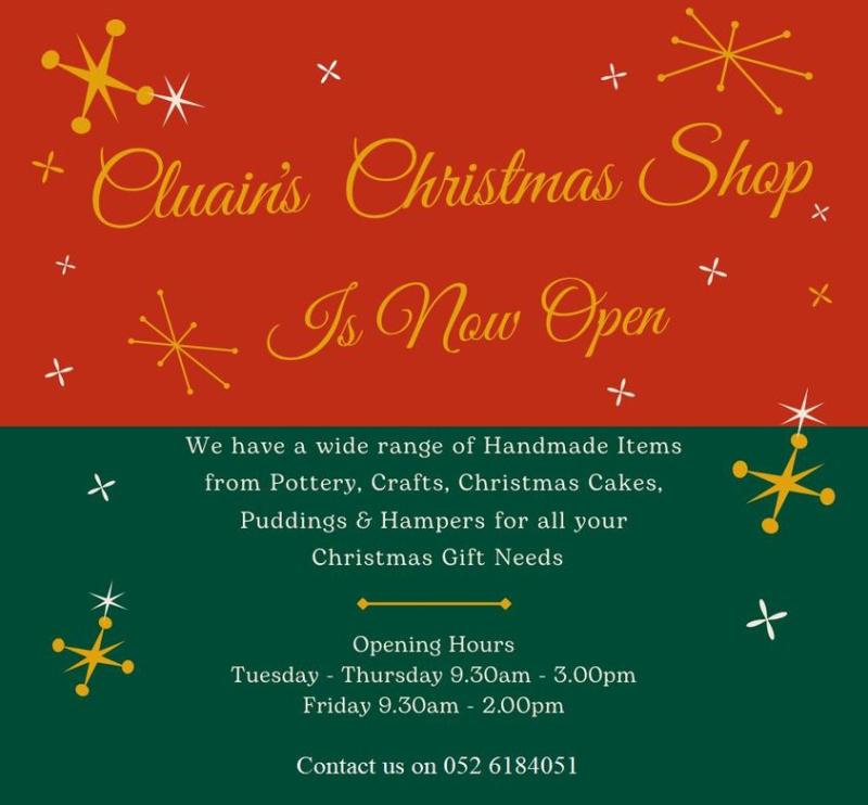 Cluain Christmas shop now open in Clonmel Ireland Live