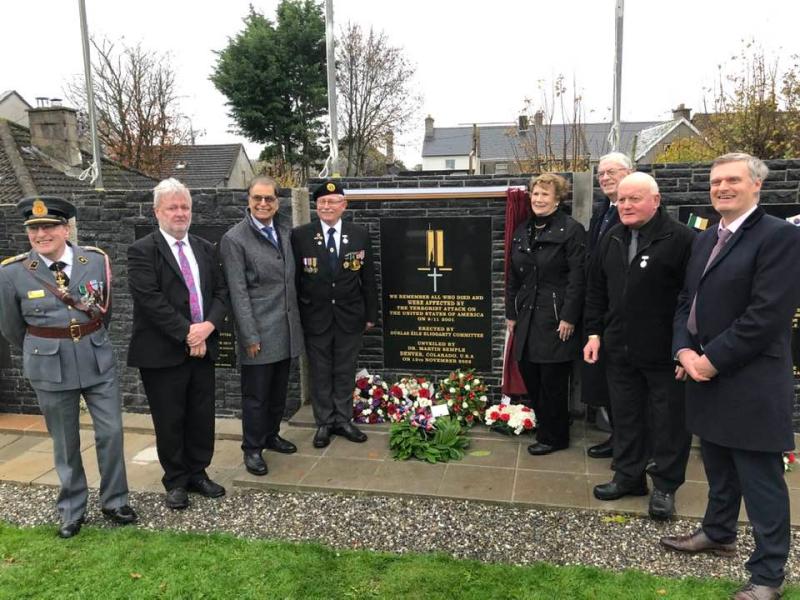 The 9/11 Memorial was unveiled on Sunday last at St Mary's nGarden of Remembrance