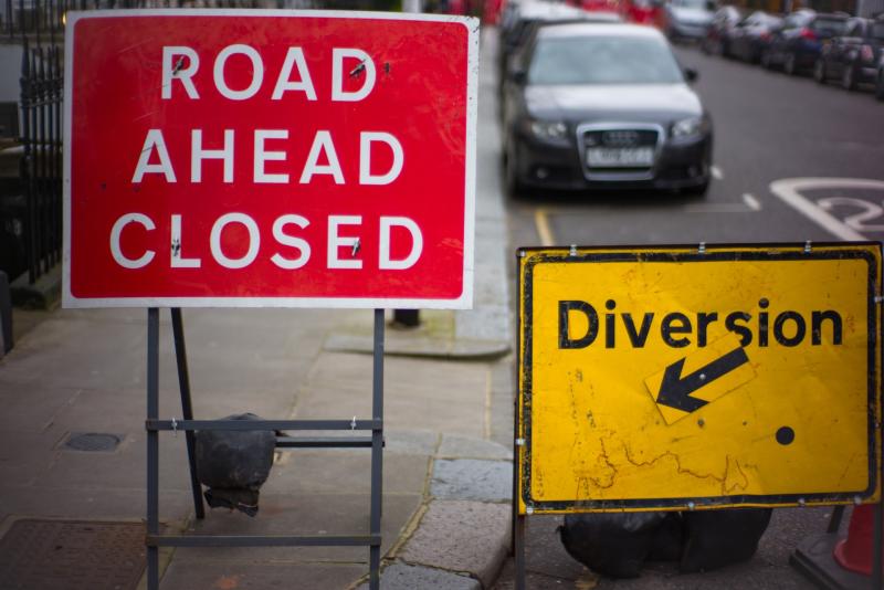 Stop and Go system for Waterford road for five days during resurfacing works