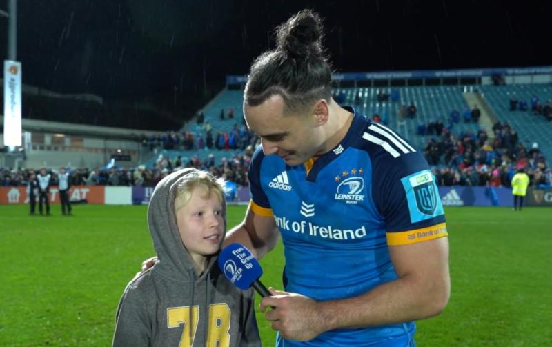 WATCH: Carlow kid chats to Leinster rugby star James Lowe during brilliant interview