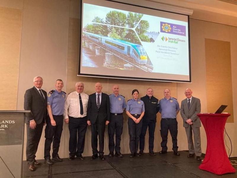 Irish Rail and Laois Gardai meet in Portlaoise  