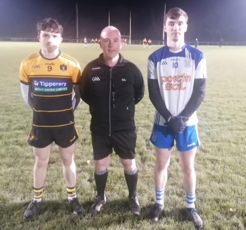 Niall Sharpe (Arravale Rovers, David Grogan(Aherlow), Dara McCarthy (Cappawhite Gaels) Photo Michael McCarthy