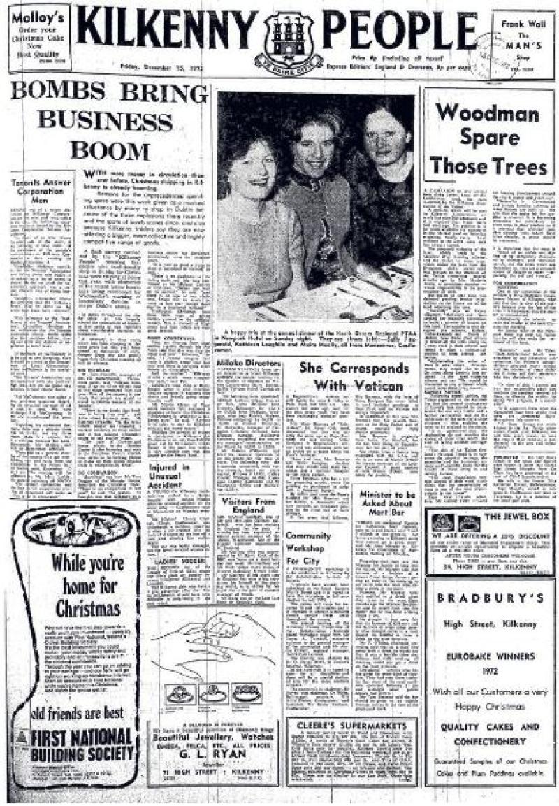 Archives: 'Bombs bring business boom' to Kilkenny