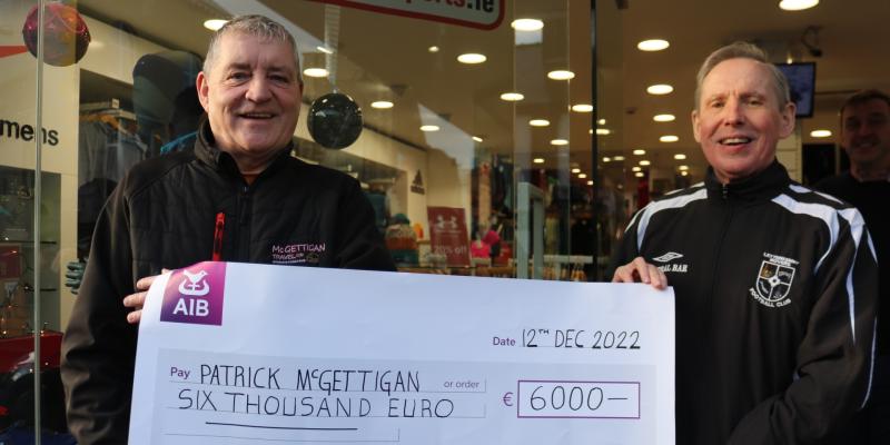 Paddy McGettigan drives into Christmas with jackpot win