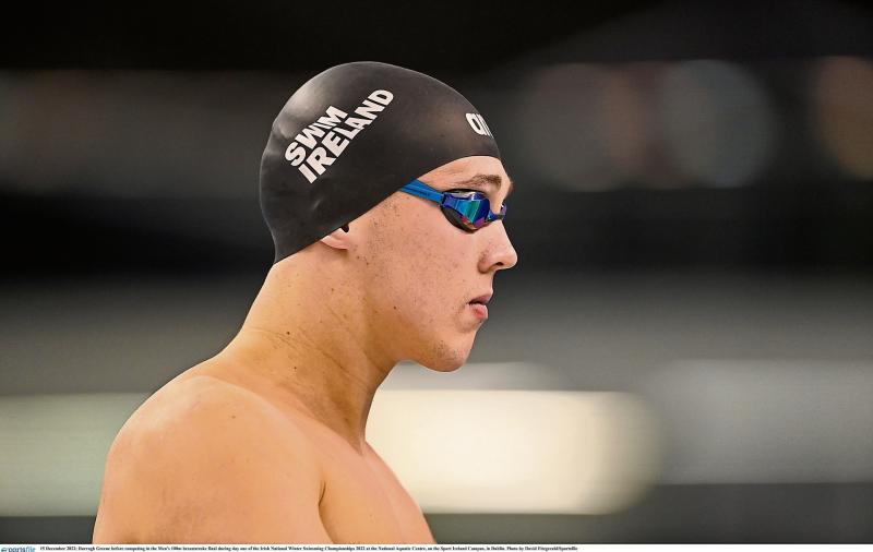 Another silver medal for Longford’s Darragh Greene in the 200m Breaststroke at the National Winter Championships